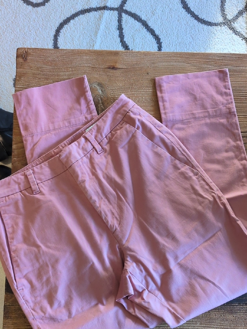 Women's Pink Chino Pants - Classic Straight Fit